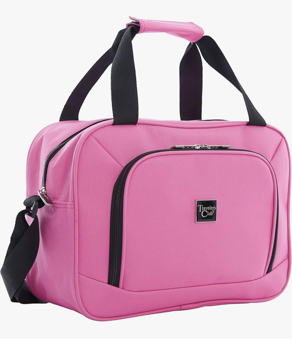 Travelers Club Midtown Hardside 4-Piece Luggage Travel Set, Bubble Gum