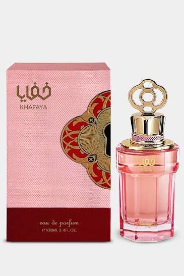 Khafaya Eau de Parfum for Women, Pink, 3.4 Fl Oz, Floral Fragrance with Bergamot Jasmine Musk, Made in UAE