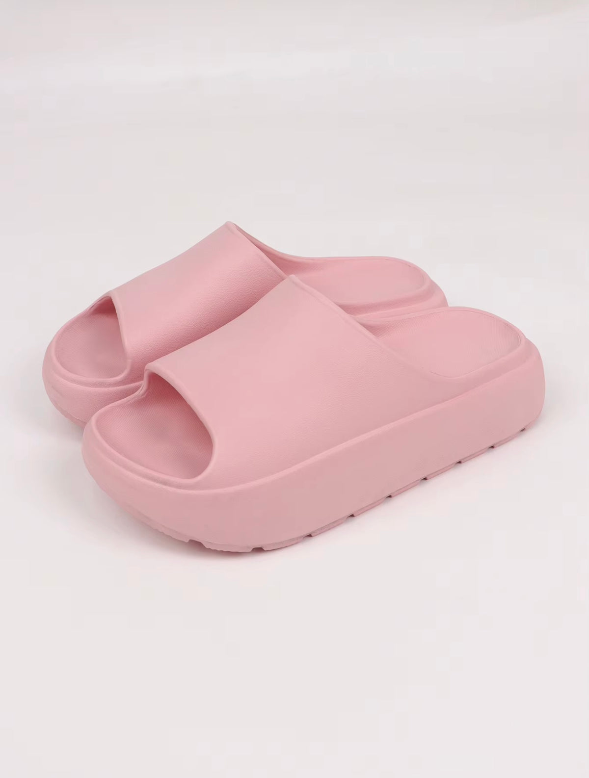 Thick-soled, open-toe cloud or platform EVA slide sandals 37-38