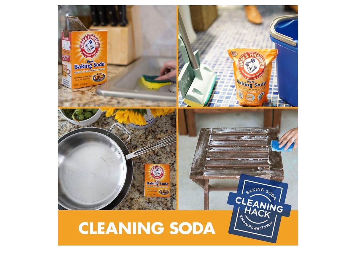 Pack of 2  Arm & Hammer Pure Baking Soda box.