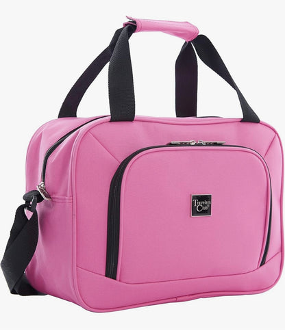 Travelers Club Midtown Hardside 4-Piece Luggage Travel Set, Bubble Gum