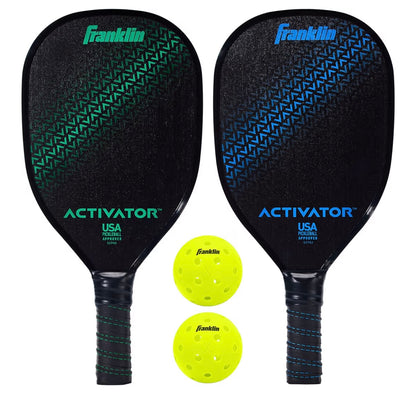 Franklin Sports Activator Wooden Pickleball Paddle + Ball Set