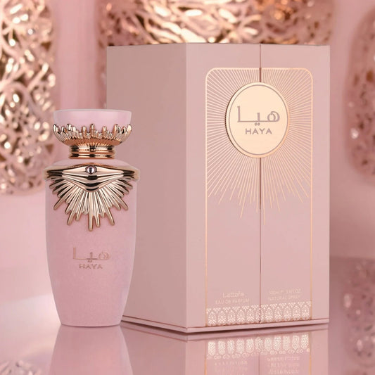 Lattafa Haya Eau de Parfum Spray for Women, 3.4 Ounce