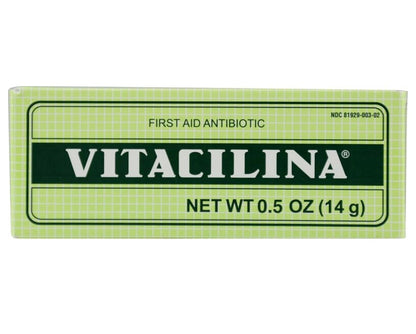 Paquete de 2 ungüentos Vitacilina de 14 g para primeros auxilios. VITACILINA 0.5 OZ