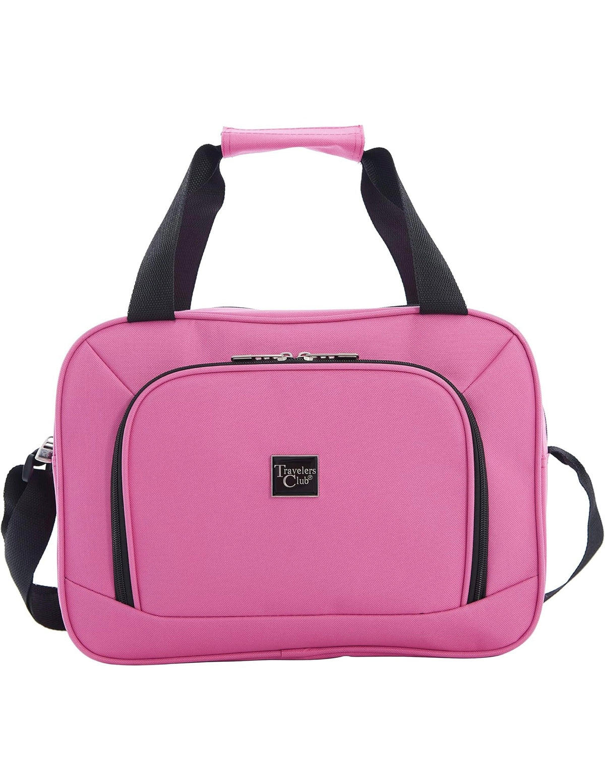 Travelers Club Midtown Hardside 4-Piece Luggage Travel Set, Bubble Gum