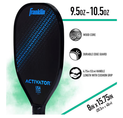 Franklin Sports Activator Wooden Pickleball Paddle + Ball Set