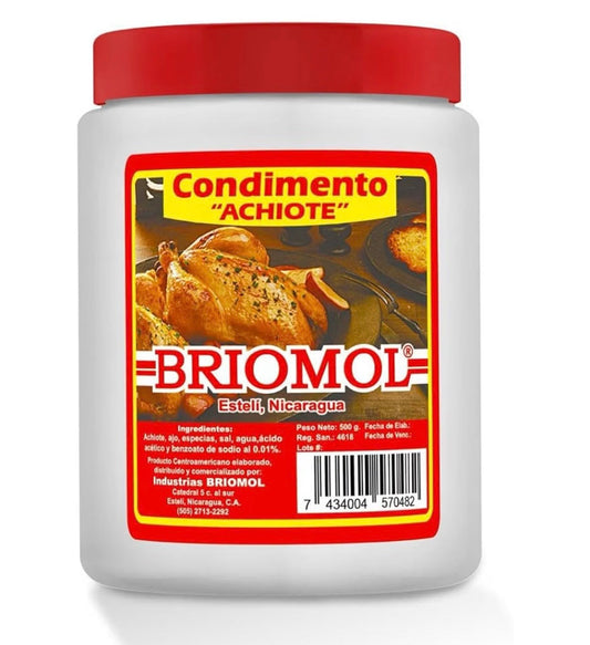 BRIOMOL Condimento de Achiote Mezcla de Especias 500g Despensa Centroamericana