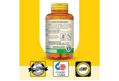 Pack 2 Mason Natural Vitamin B-1 Thiamin 250 mg 100 Tablets Gluten & Soy Free